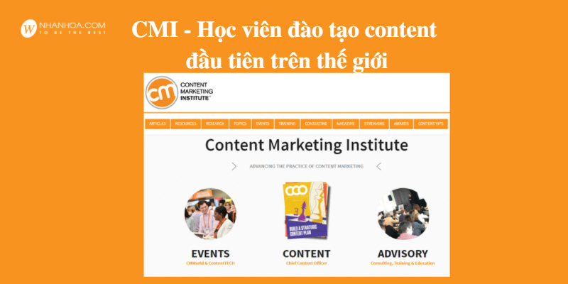 CMI- Học viên đào tạo content đầu tiên trên thế giới