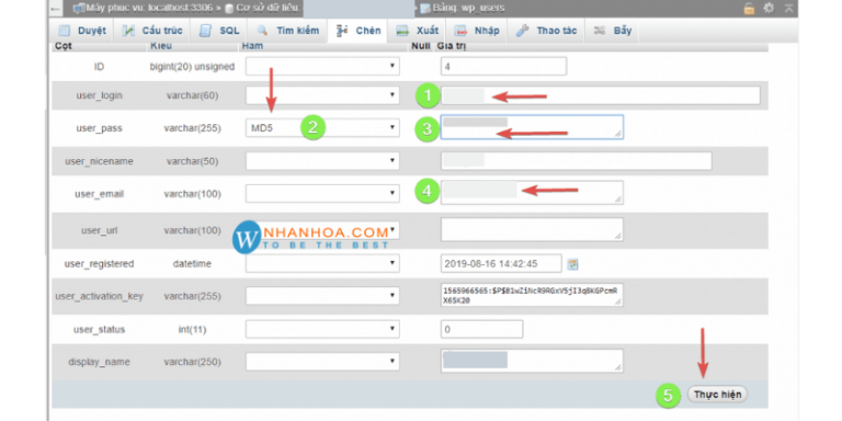 Hướng dẫn Reset mật khẩu admin WordPress qua phpMyAdmin - [ĐƠN GIẢN ...